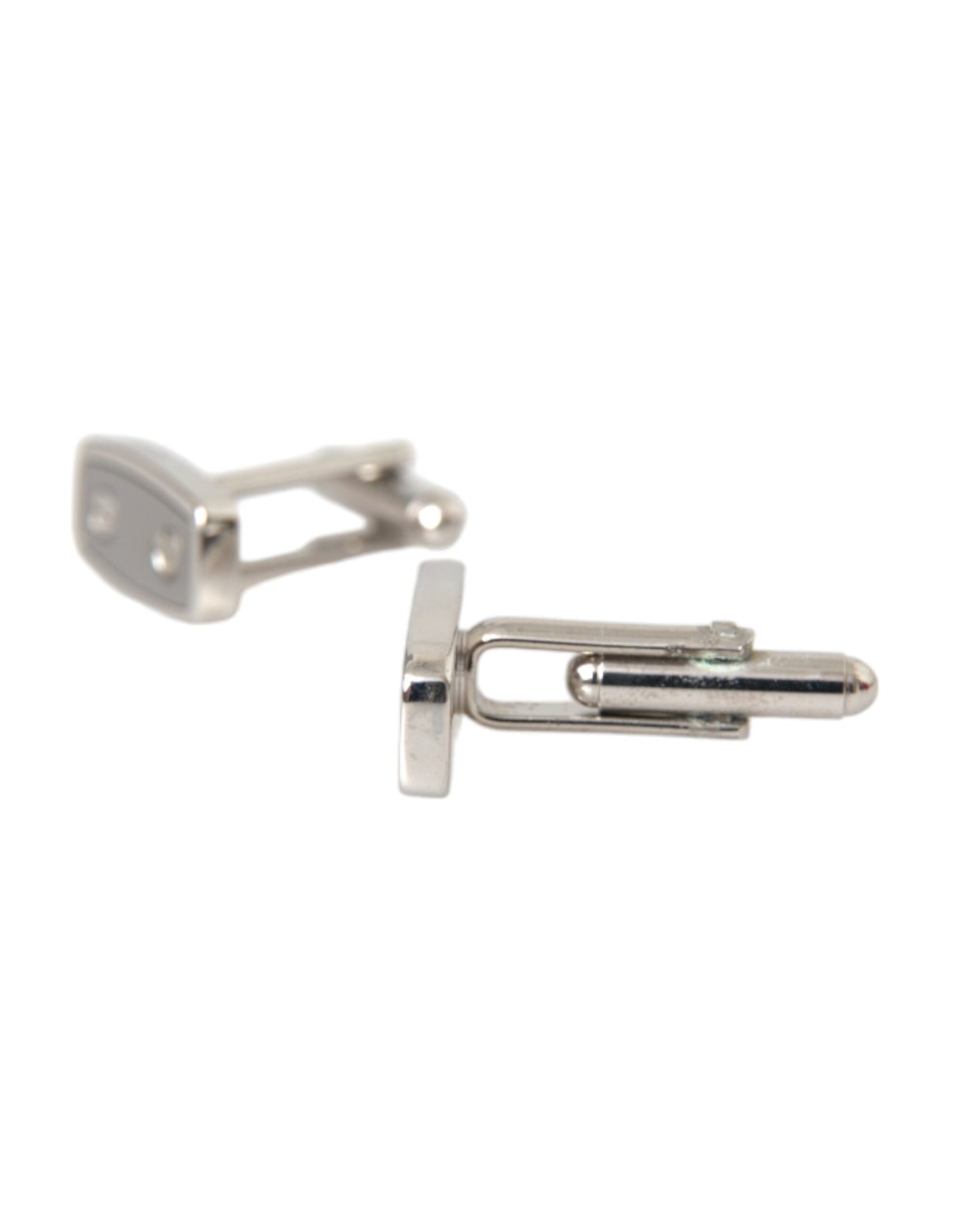 Silver Plated Metal Brass Pin Men Cufflinks-Dolce & Gabbana-LabelTerrace.com