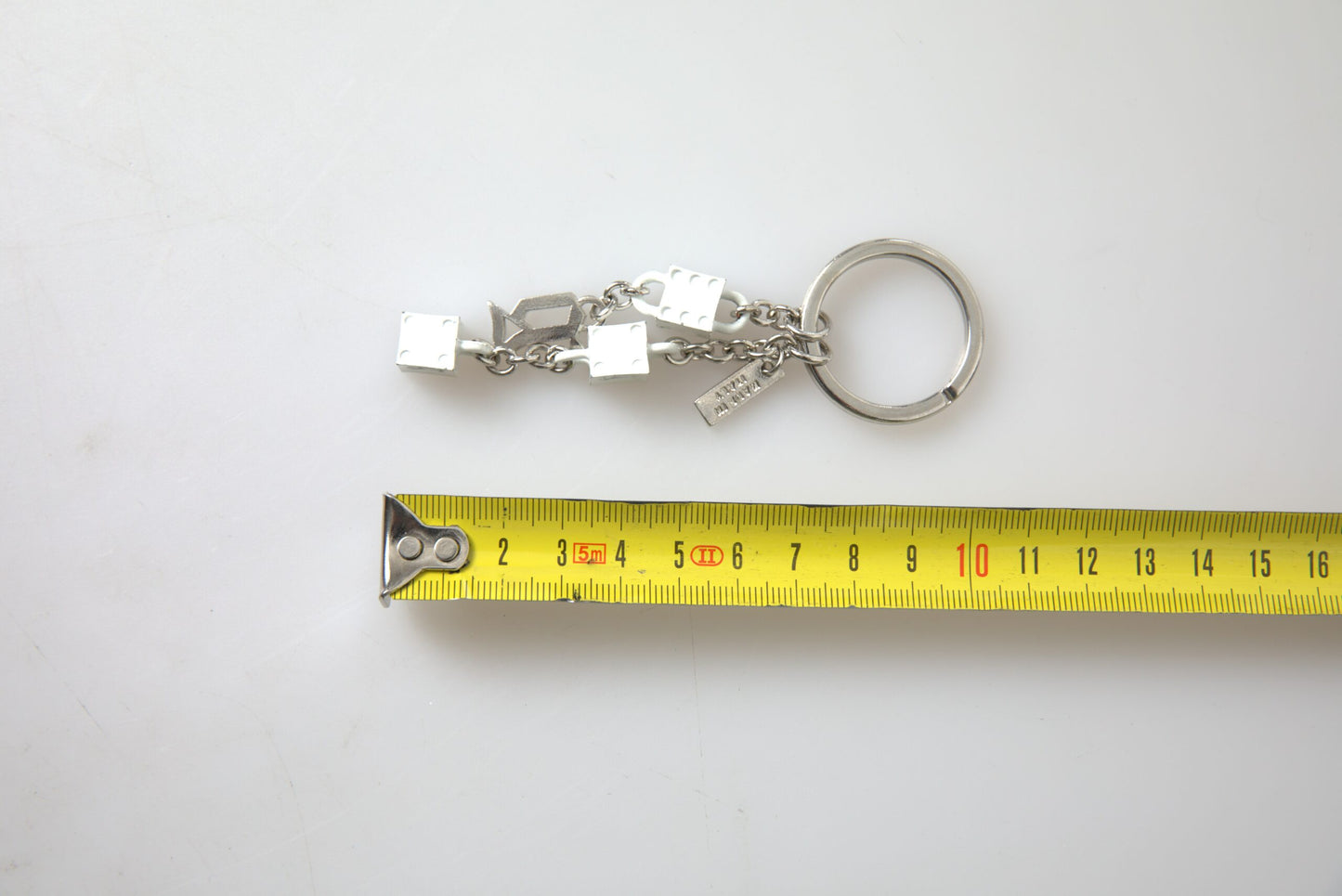 Silver Tone Metal DG Logo Engraved Keyring Keychain-Dolce & Gabbana-LabelTerrace.com