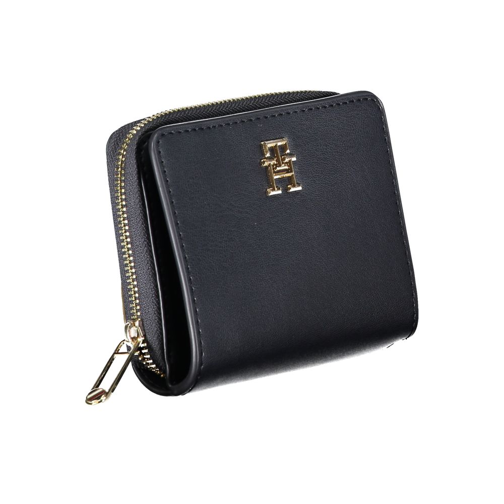 Sleek Blue Polyethylene Wallet-Tommy Hilfiger-LabelTerrace.com