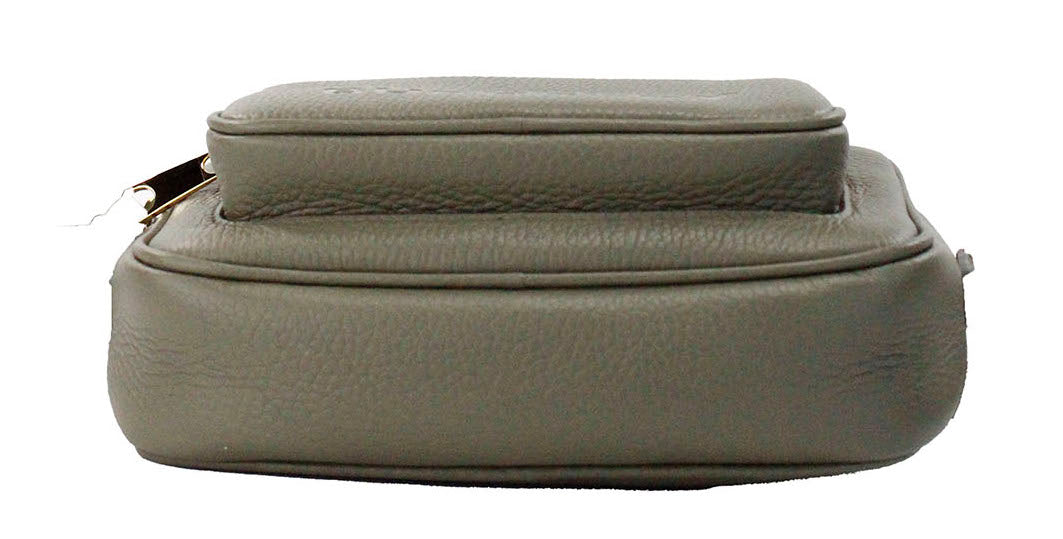 Small Branded Dark Fern Green Grainy Leather Camera Crossbody Bag-Burberry-LabelTerrace.com