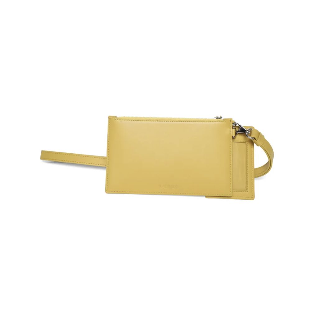 "Sunshine Yellow Leather Men Wallet"-Lanvin-LabelTerrace.com