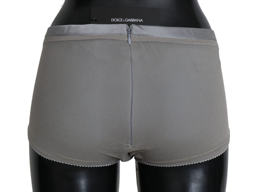 Underwear Silver With Net Silk Bottoms-Dolce & Gabbana-LabelTerrace.com