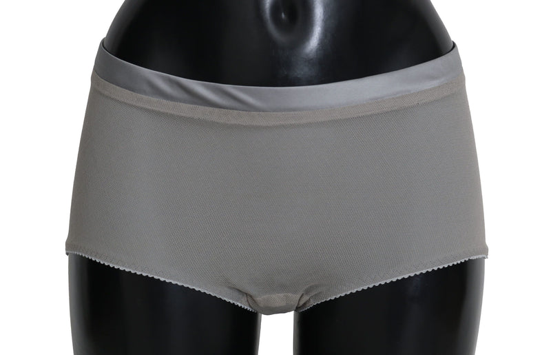 Underwear Silver With Net Silk Bottoms-Dolce & Gabbana-LabelTerrace.com