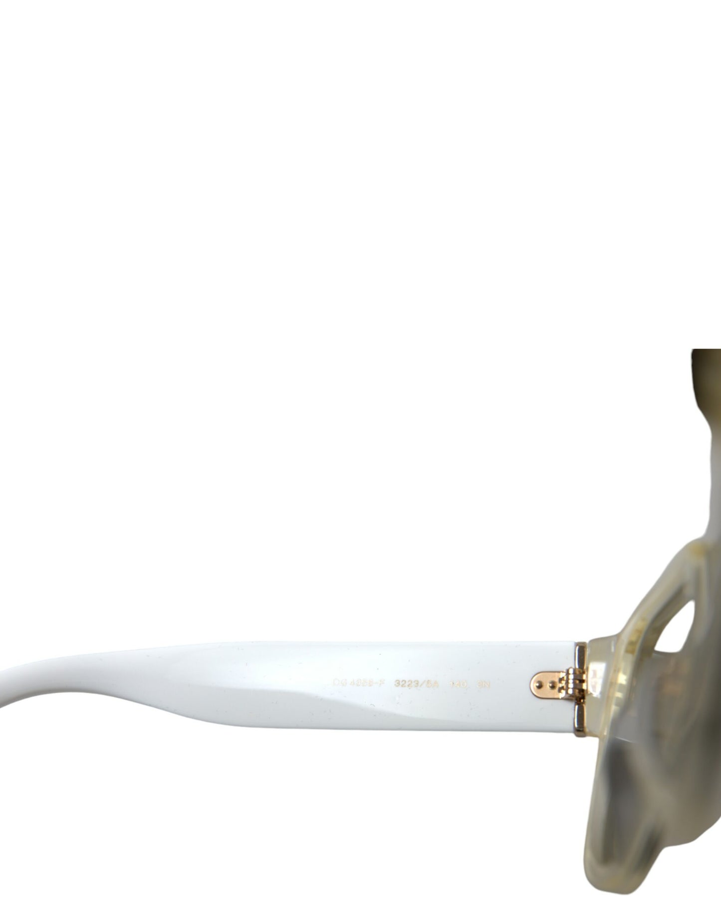 White Acetate Mirror Lenses DG4356 Sunglasses-Dolce & Gabbana-LabelTerrace.com
