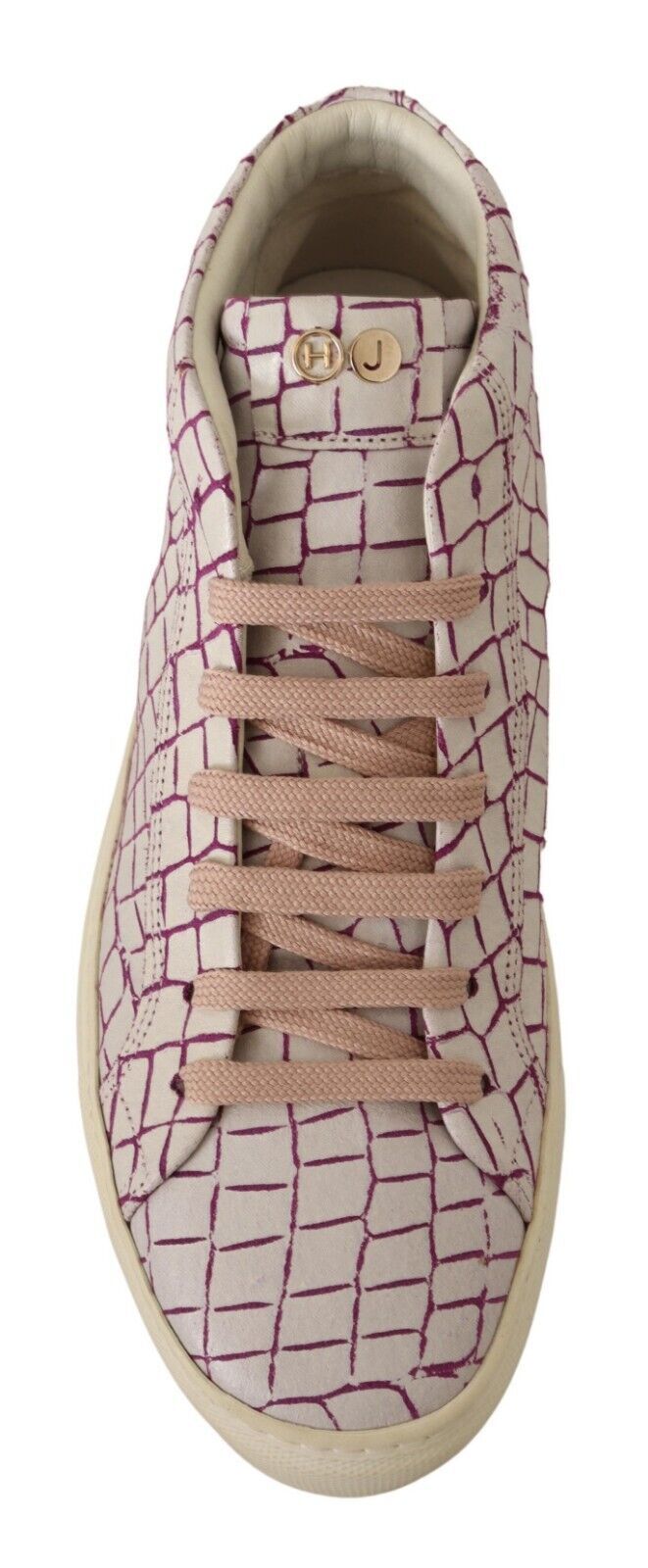 White Bordeaux Leather Casual Lace Up Sneakers Shoes-HIDE & JACK-LabelTerrace.com