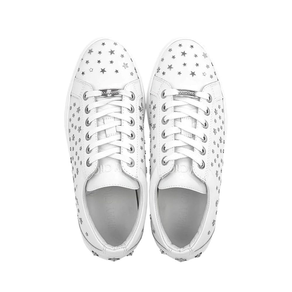 Cash Star Leather Sneakers-Jimmy Choo-LabelTerrace.com
