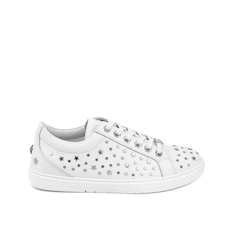 Cash Star Leather Sneakers-Jimmy Choo-LabelTerrace.com