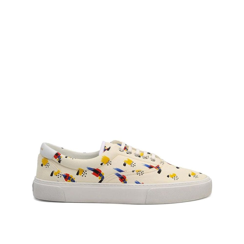 Printed Canvas Sneakers-Saint Laurent-LabelTerrace.com