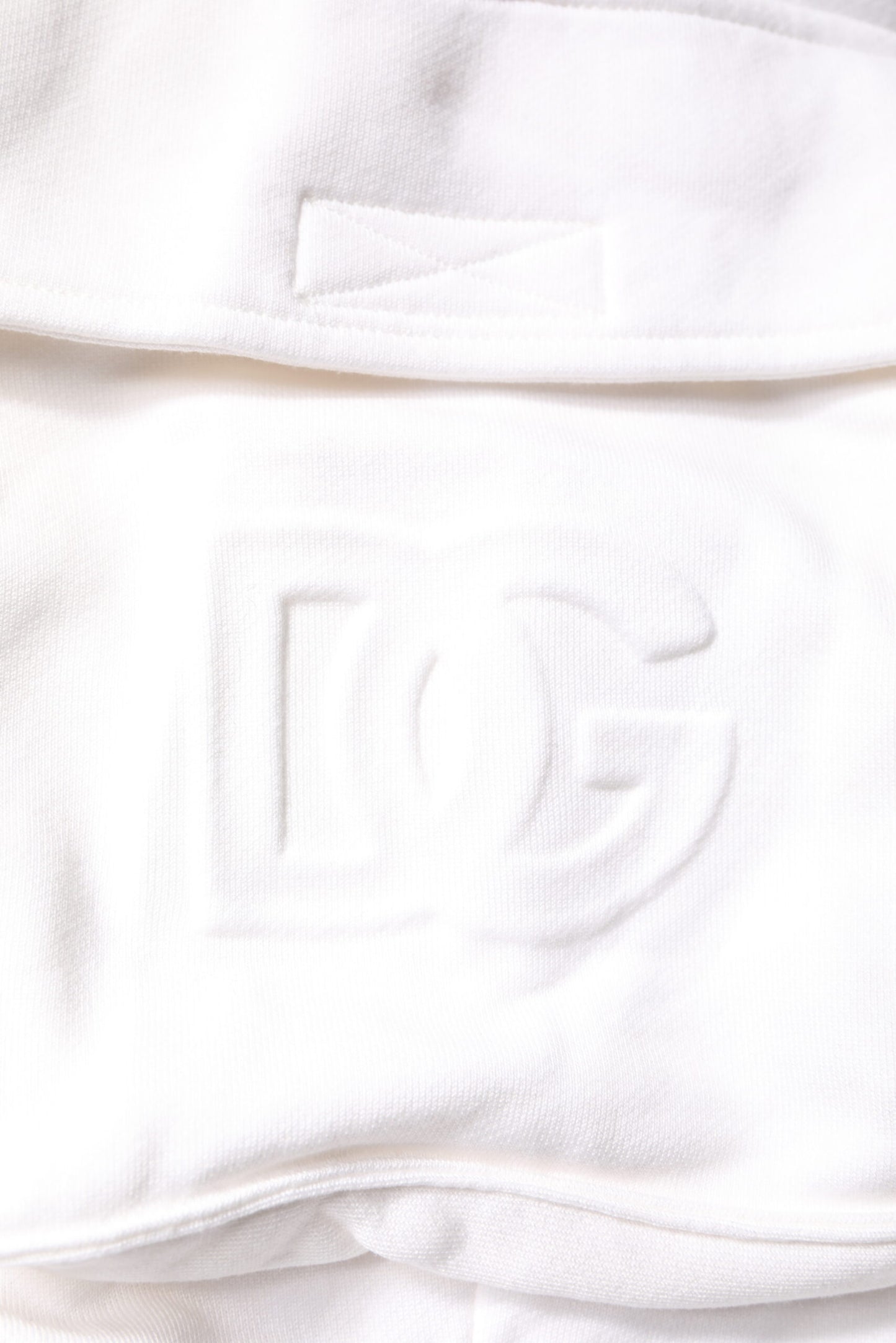 White Cotton Cargo Bermuda Sweatshorts Shorts-Dolce & Gabbana-LabelTerrace.com