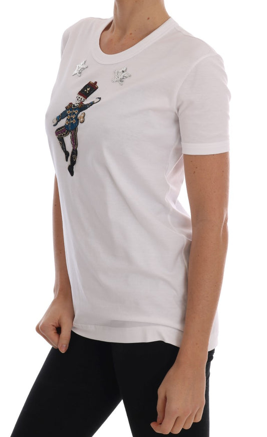 White Cotton Fairy Tale T-Shirt-Dolce & Gabbana-LabelTerrace.com
