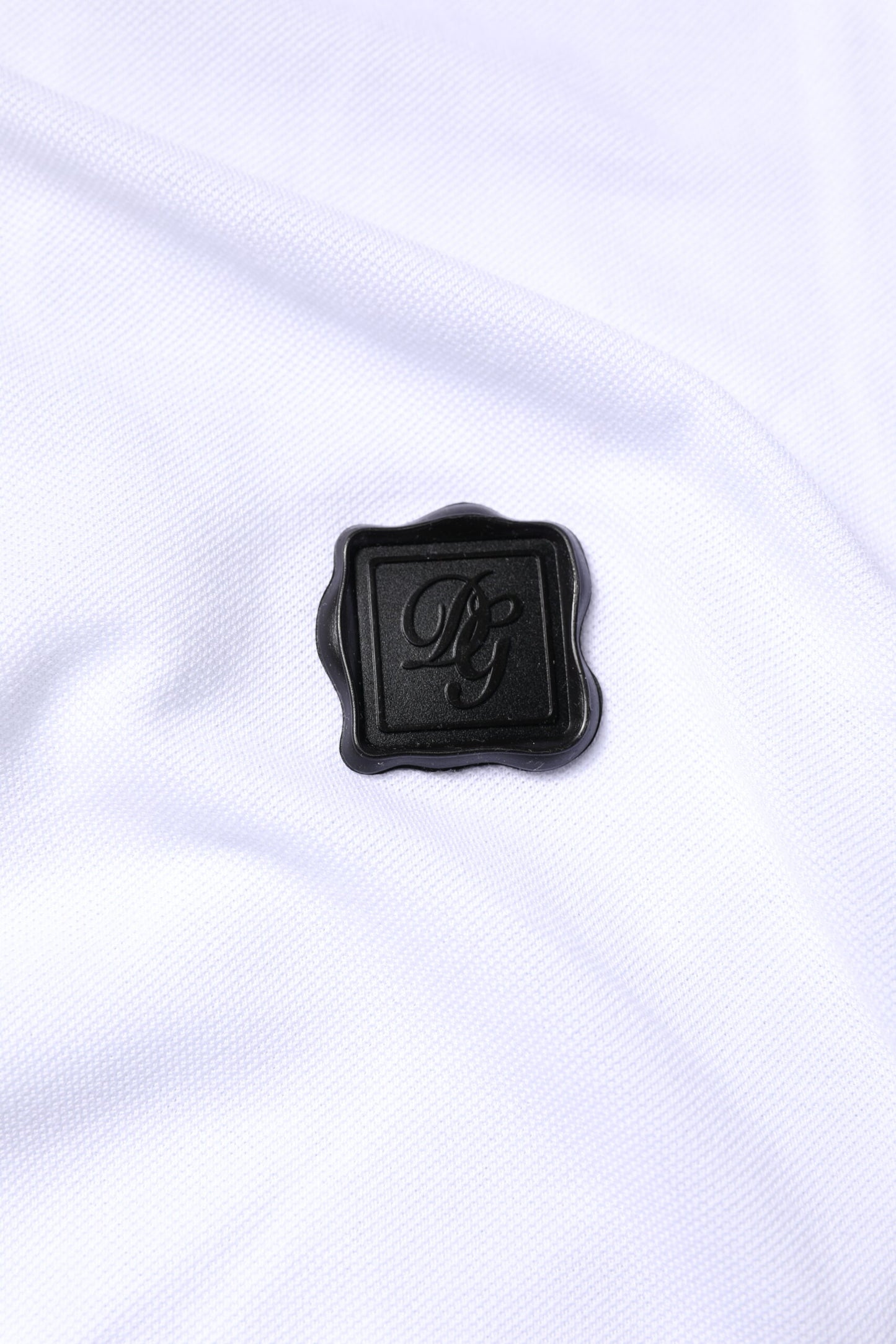 White Cotton Logo Collared Polo T-shirt-Dolce & Gabbana-LabelTerrace.com