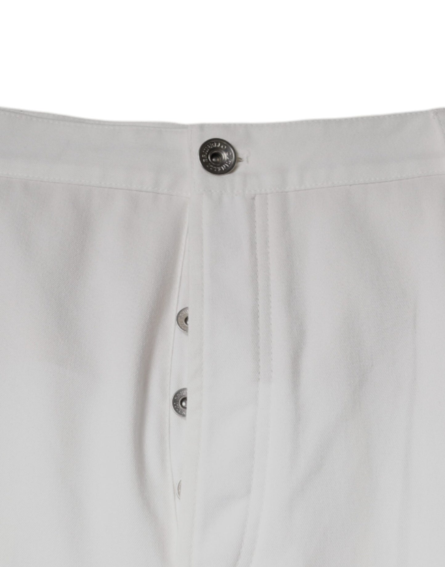 White Cotton Men Dress Tapered Pants-Brunello Cucinelli-LabelTerrace.com