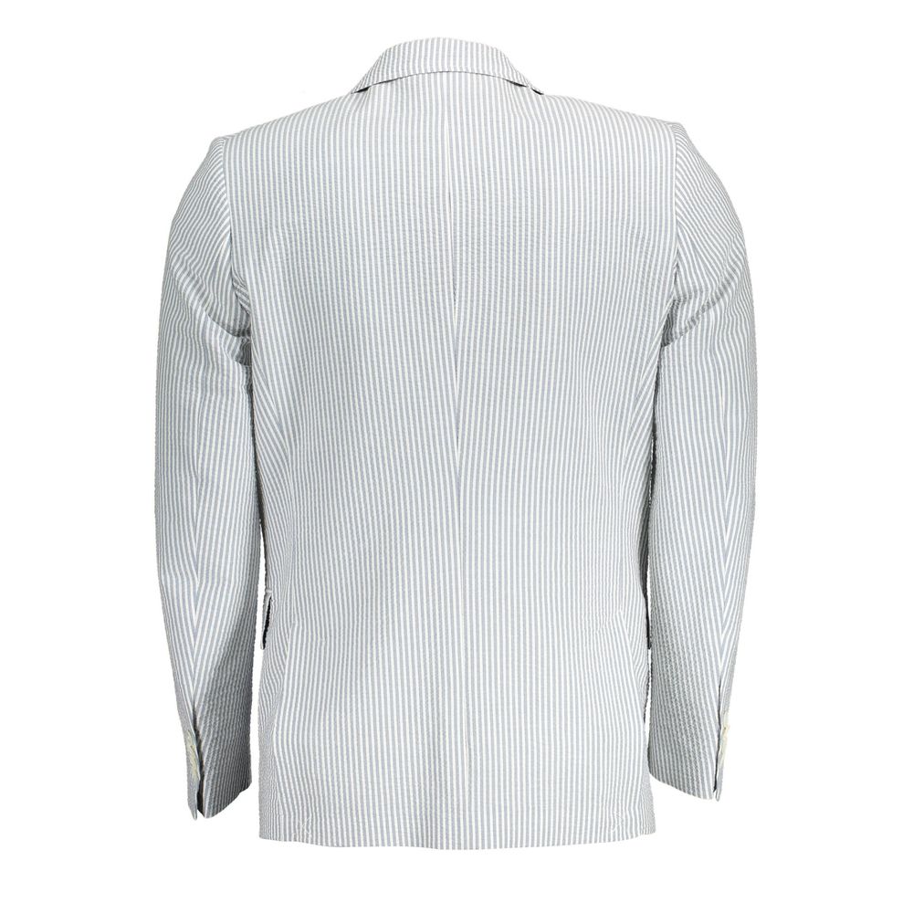 White Cotton Men Jacket-Gant-LabelTerrace.com