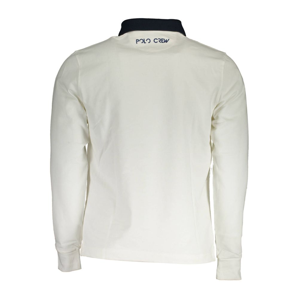 White Cotton Men Polo Shirt-La Martina-LabelTerrace.com
