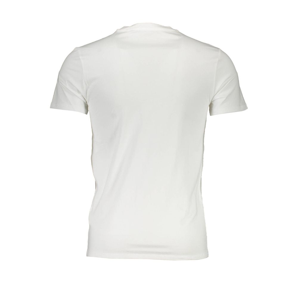 White Cotton Men T-Shirt-Guess Jeans-LabelTerrace.com