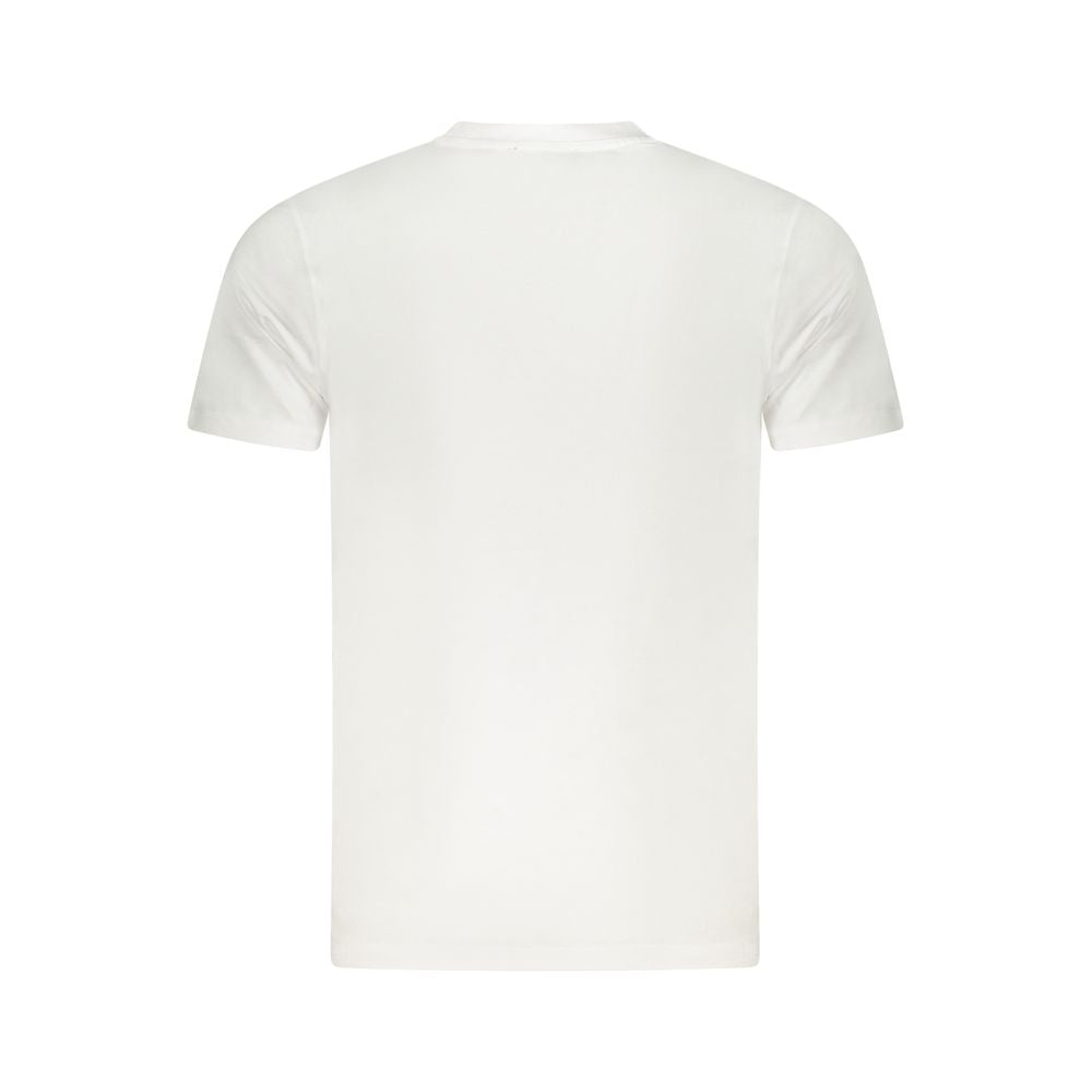 White Cotton Men T-Shirt