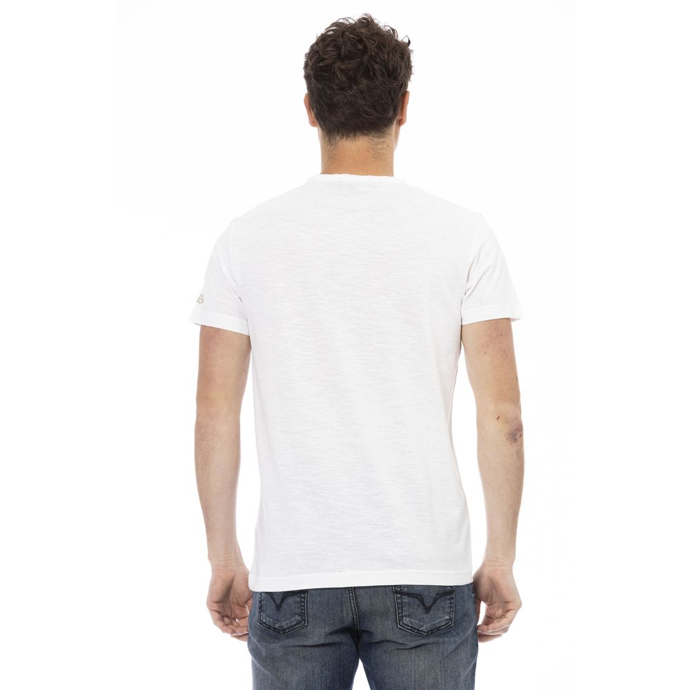White Cotton Men's T-Shirt