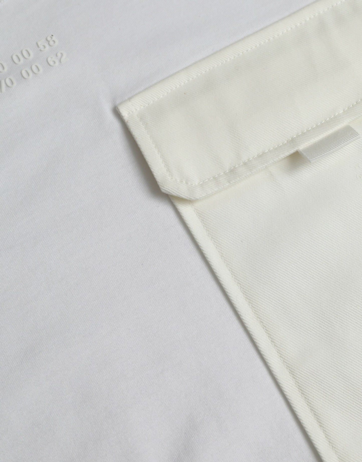 White Cotton Pocket Short Sleeves T-shirt-Dolce & Gabbana-LabelTerrace.com