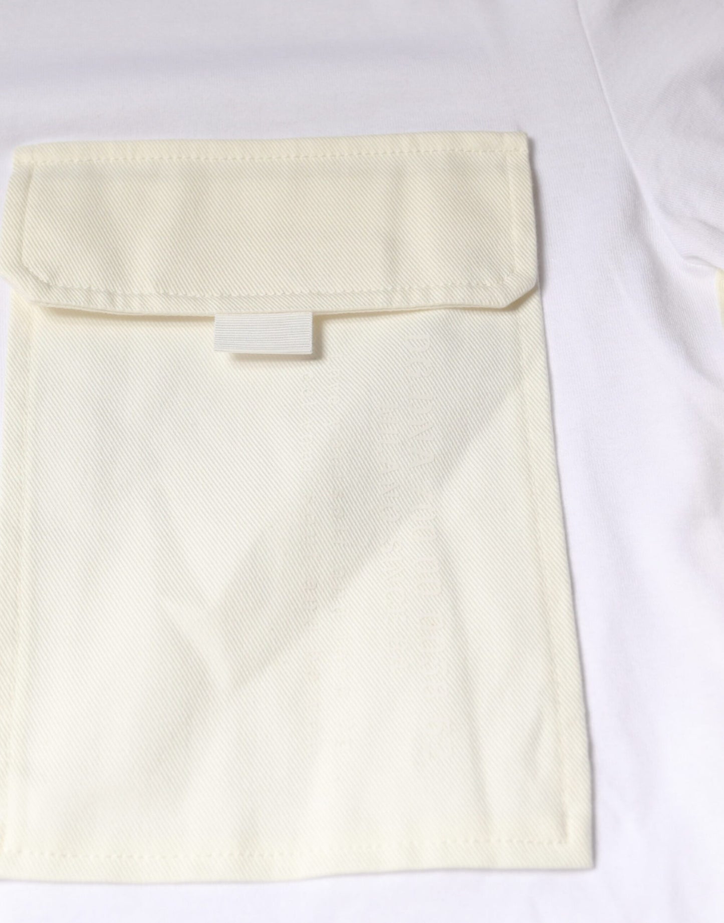 White Cotton Pocket Short Sleeves T-shirt-Dolce & Gabbana-LabelTerrace.com