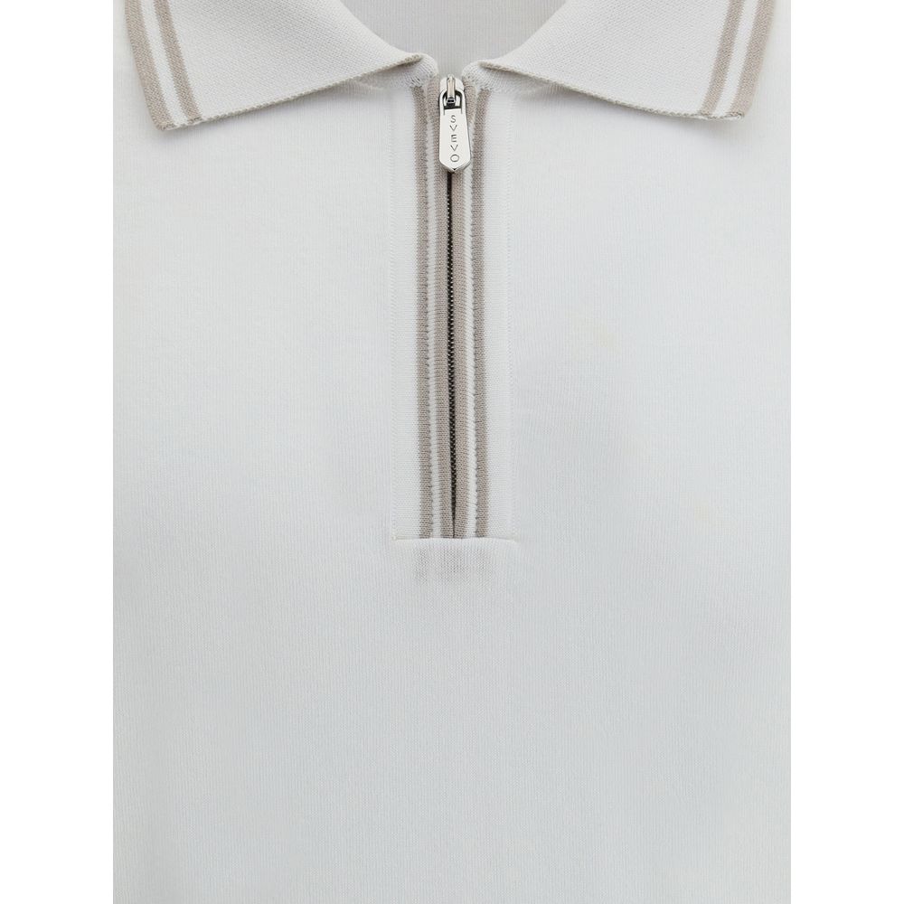 White Cotton Polo Shirt