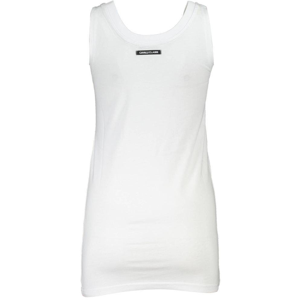 White Cotton Women Top-Cavalli Class-LabelTerrace.com