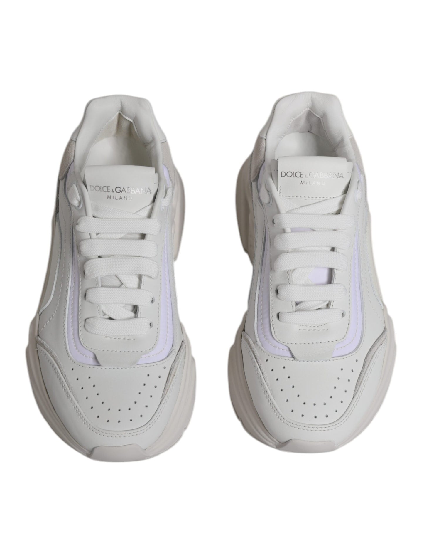 White Daymaster Low Top Sneakers Shoes-Dolce & Gabbana-LabelTerrace.com