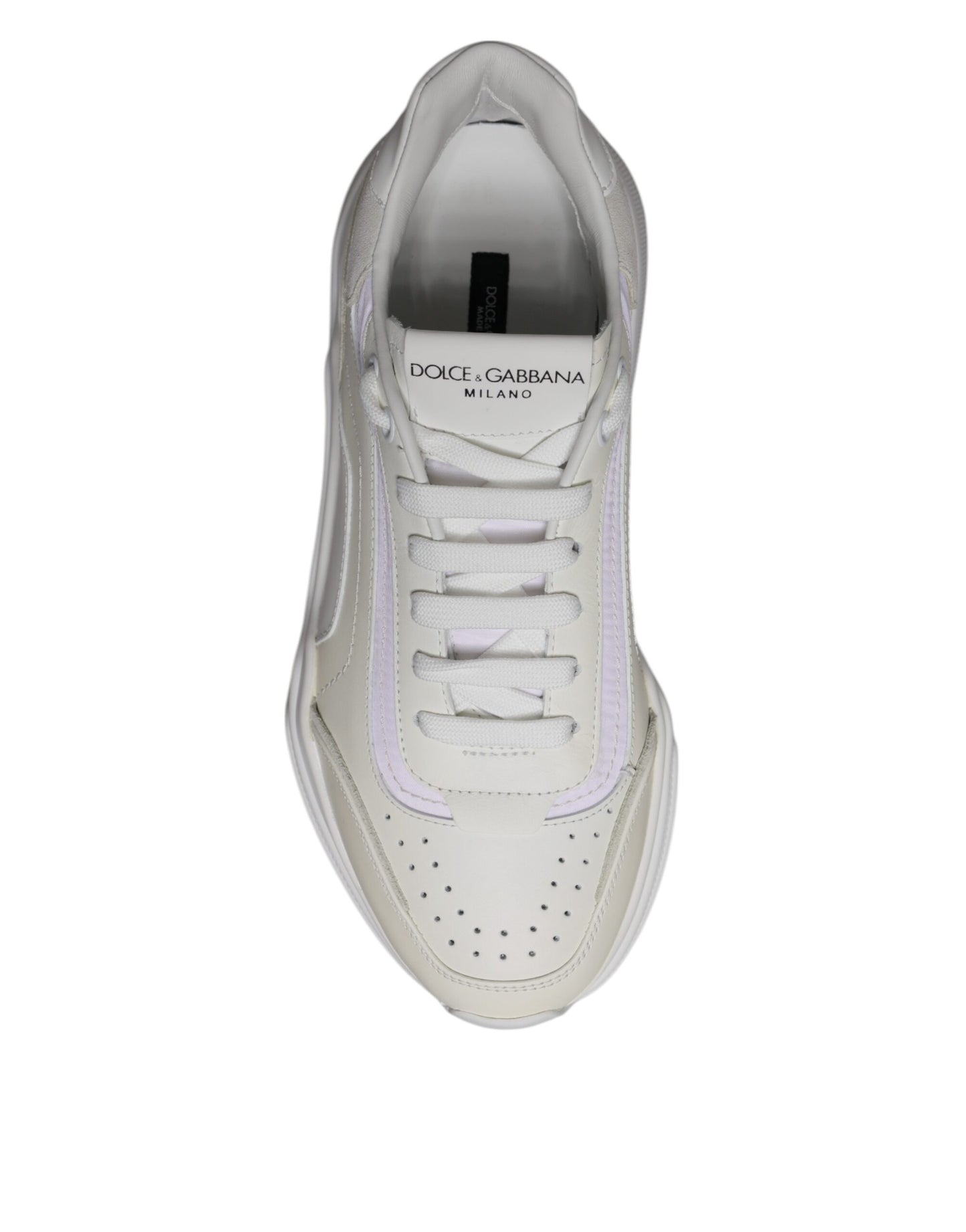 White Daymaster Low Top Sneakers Shoes-Dolce & Gabbana-LabelTerrace.com