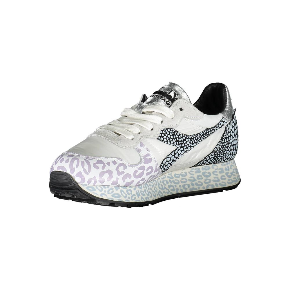 White Fabric Women Sneaker-Diadora-LabelTerrace.com