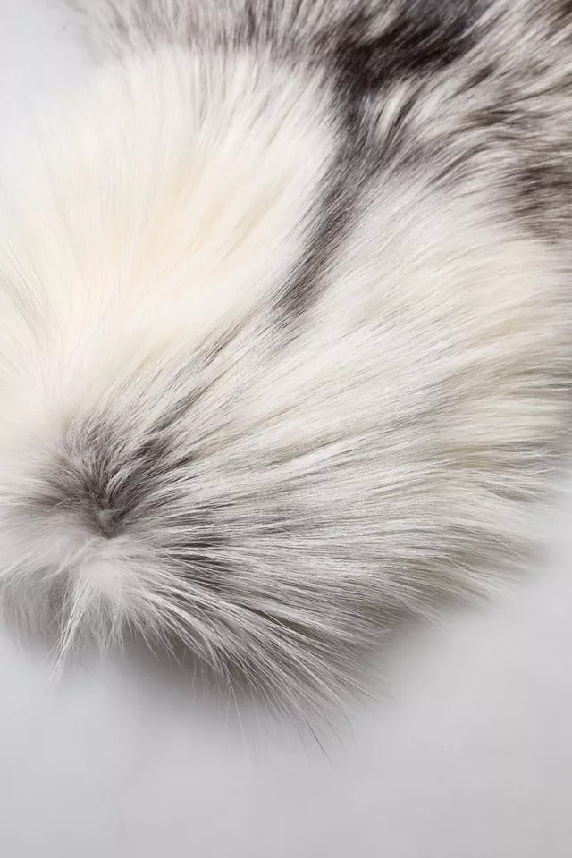 White Fox Fur Neck Wrap Warmer Winter Scarf-Dolce & Gabbana-LabelTerrace.com