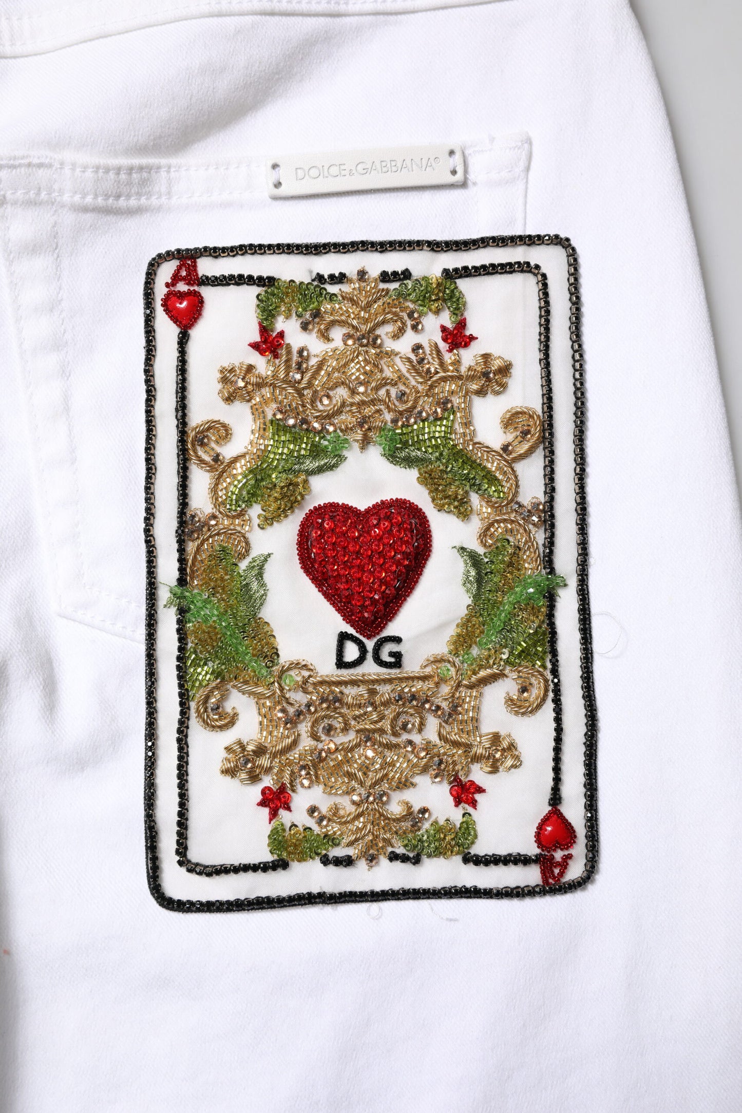 White GRACE Mid Waisted Skinny Denim Jeans-Dolce & Gabbana-LabelTerrace.com
