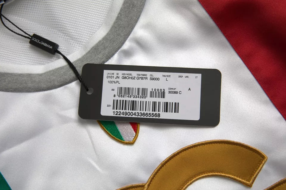 White Green Sleeveless Top Italian Flag Basket T-shirt-Dolce & Gabbana-LabelTerrace.com