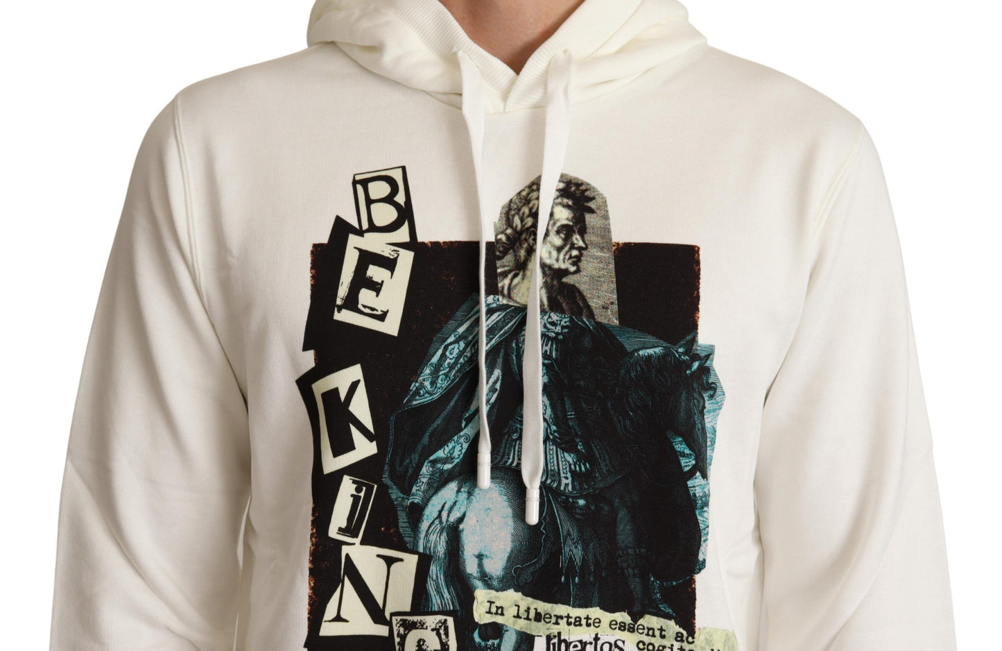 White King Ceasar Cotton Hooded Sweater-Dolce & Gabbana-LabelTerrace.com