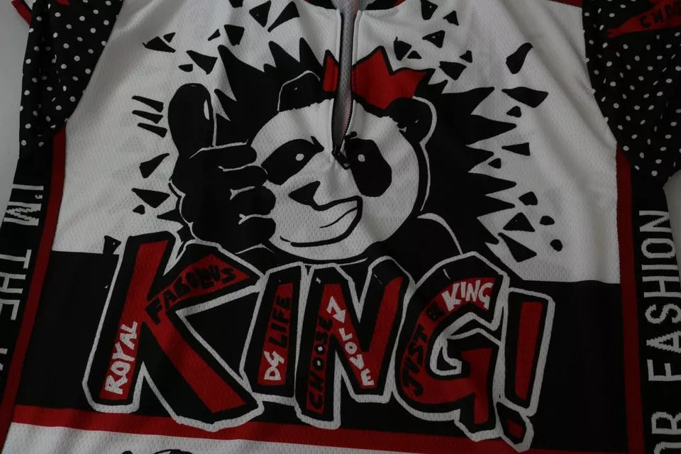 White King Panda Polyester T-shirt Top-Dolce & Gabbana-LabelTerrace.com