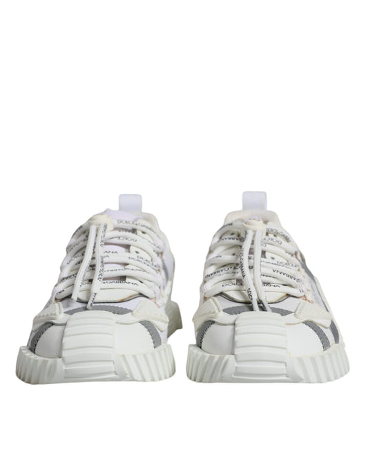 White Lace Up Low Top NS1 Sneakers Shoes-Dolce & Gabbana-LabelTerrace.com
