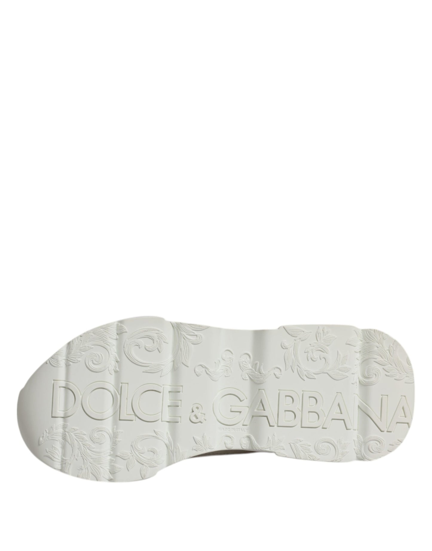 White Leather Daymaster Low Top Sneakers Shoes-Dolce & Gabbana-LabelTerrace.com