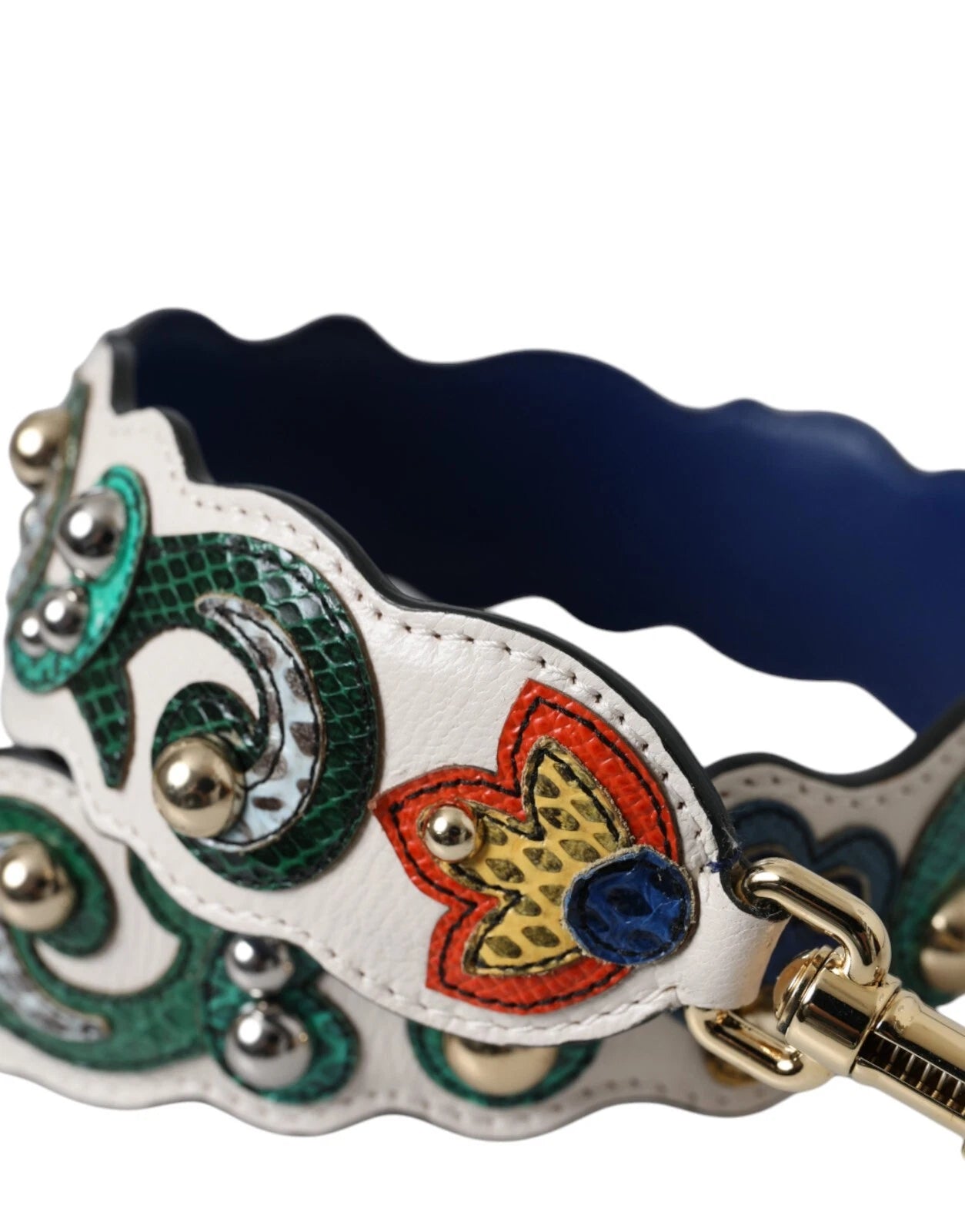 White Leather Handbag Belt Accessory Shoulder Strap-Dolce & Gabbana-LabelTerrace.com