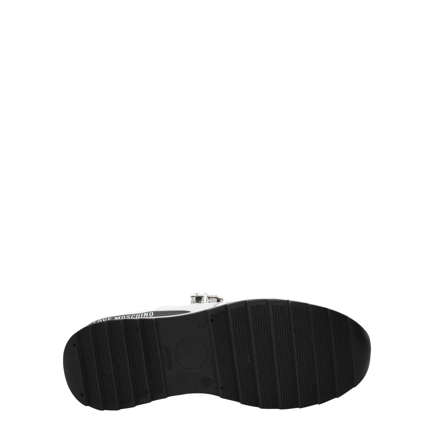 White Leather Low Tops-Love Moschino-LabelTerrace.com