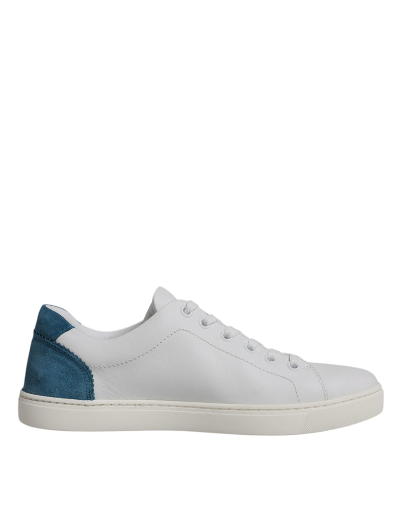 White London Calf Leather Sneakers Shoes-Dolce & Gabbana-LabelTerrace.com