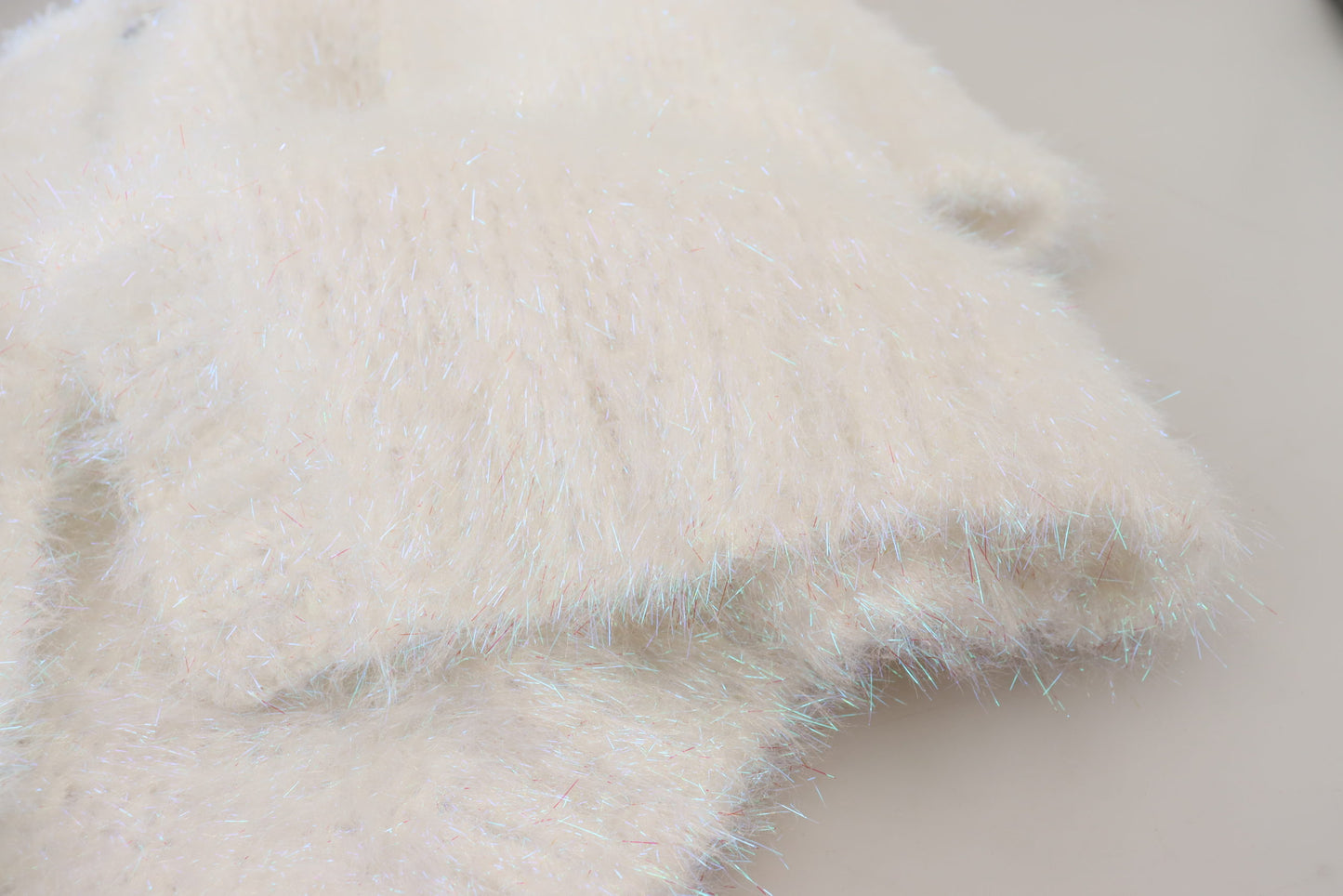 White Long Sleeves Fringes Cardigan Jacket-Dolce & Gabbana-LabelTerrace.com