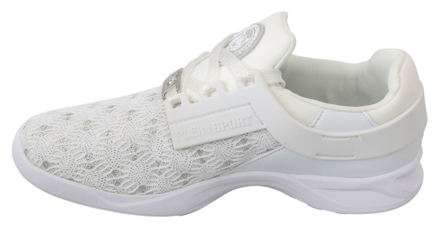 White Polyester Casual Sneakers Shoes-Philipp Plein-LabelTerrace.com