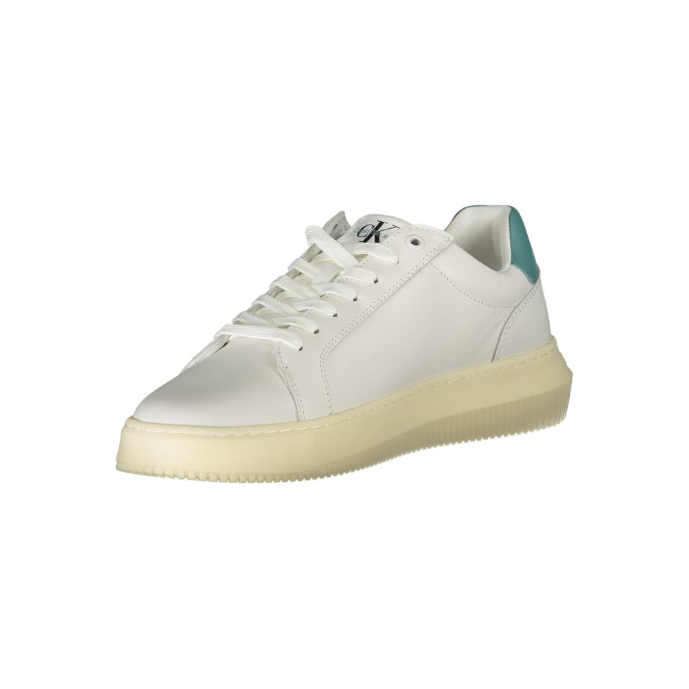 White Polyester Sneaker