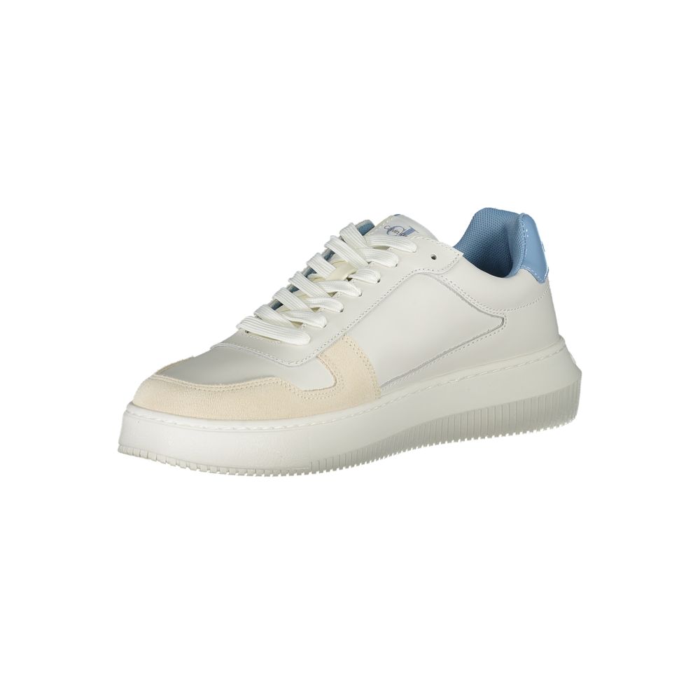 White Polyester Sneaker