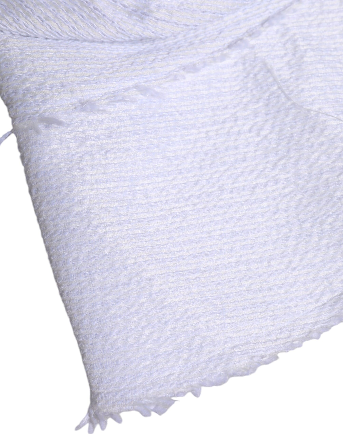 White Polyester Wide Brim Bucket Hat-Dolce & Gabbana-LabelTerrace.com