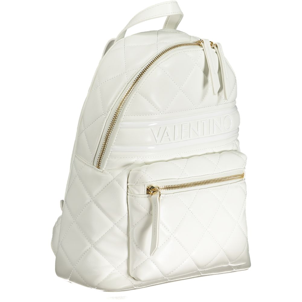 White Polyethylene Backpack-Mario Valentino-LabelTerrace.com
