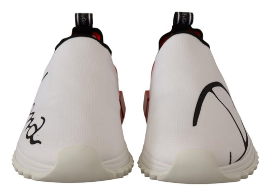 White Red Sorrento Sandals Sneakers-Dolce & Gabbana-LabelTerrace.com