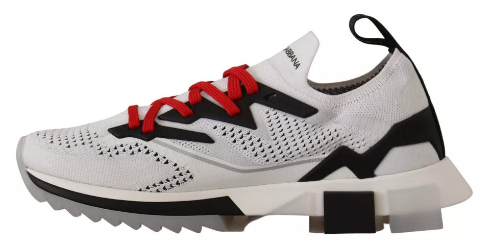 White SORRENTO Sport Stretch Men Shoes Sneakers-Dolce & Gabbana-LabelTerrace.com