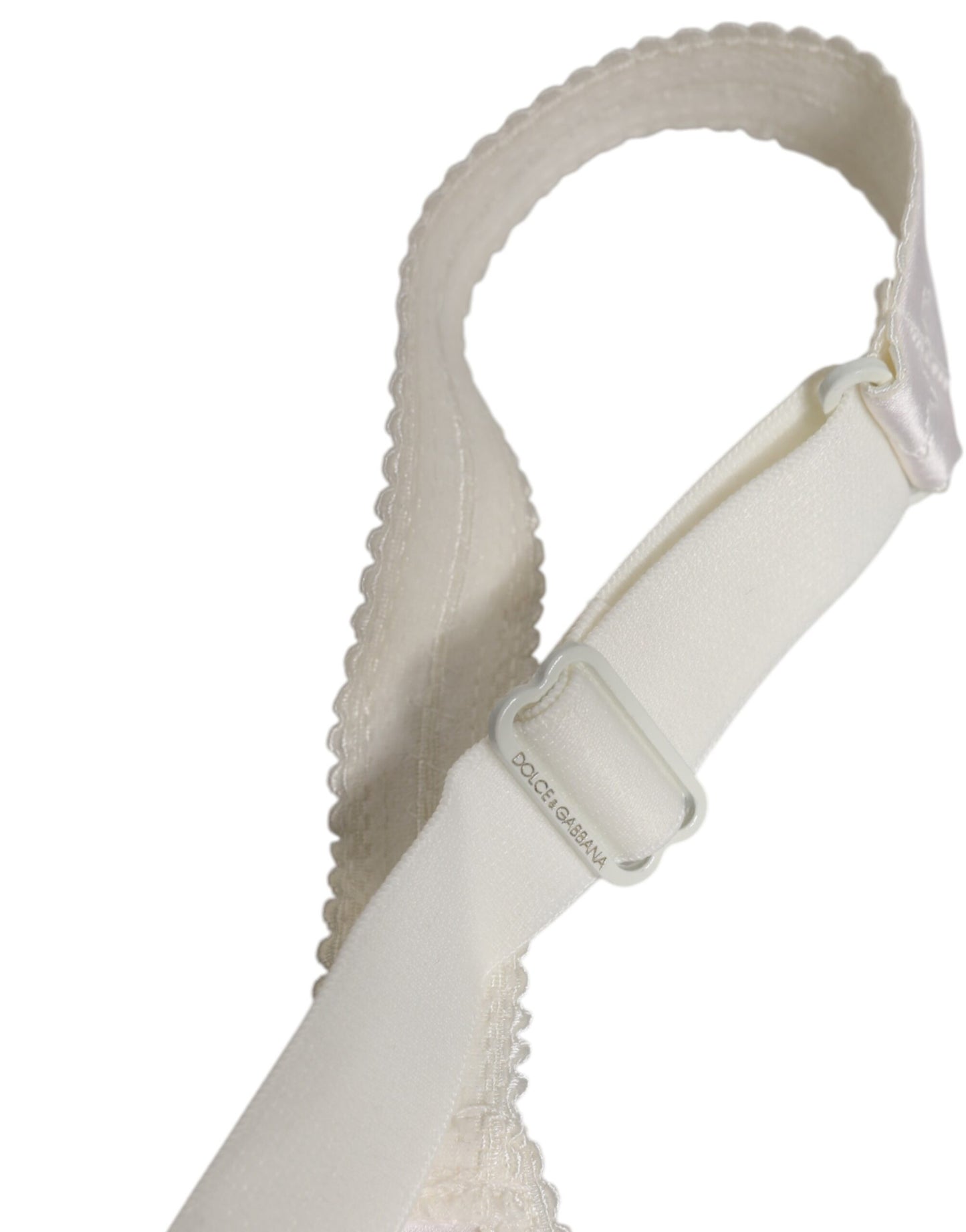 White Silk Balconette Non Wire Bra Underwear-Dolce & Gabbana-LabelTerrace.com