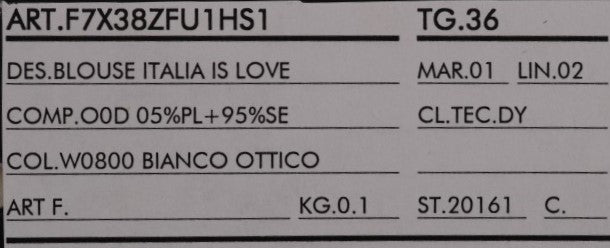 White Silk ITALIA IS LOVE Blouse T-shirt-Dolce & Gabbana-LabelTerrace.com