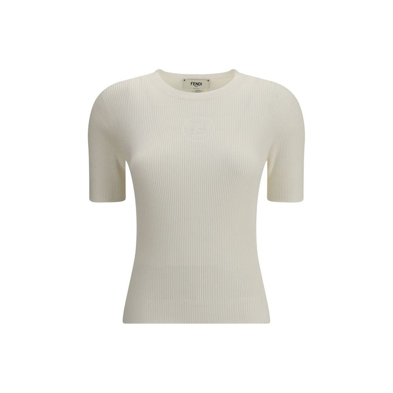 White Silk T-Shirt