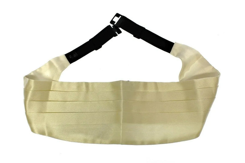 White Waist Silk Cummerbund Belt-Dolce & Gabbana-LabelTerrace.com